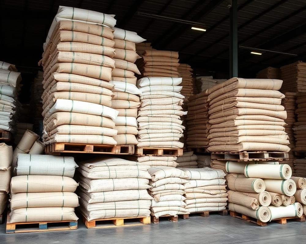 Raw Material Warehouse at Ujjawal Enterprises paper packaging factory
